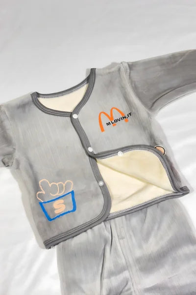 SnackTime Bear Soft Sleep Suit