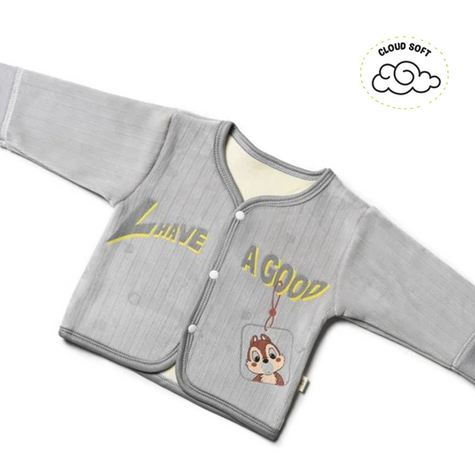 Little Grey Boss Pajamas Set
