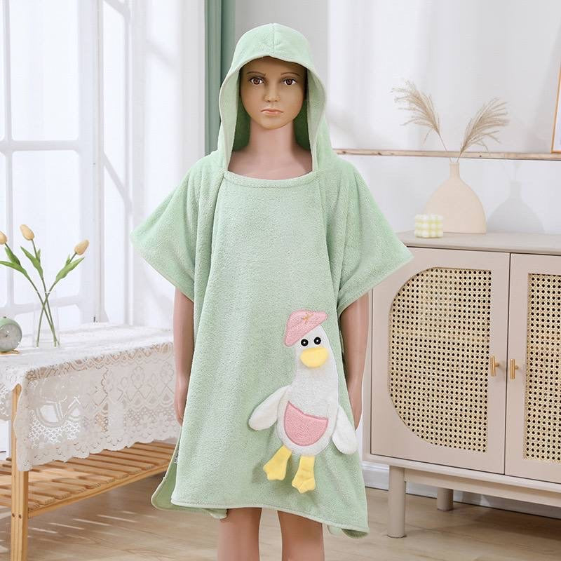 Duckie Dry Hooded Green Towel