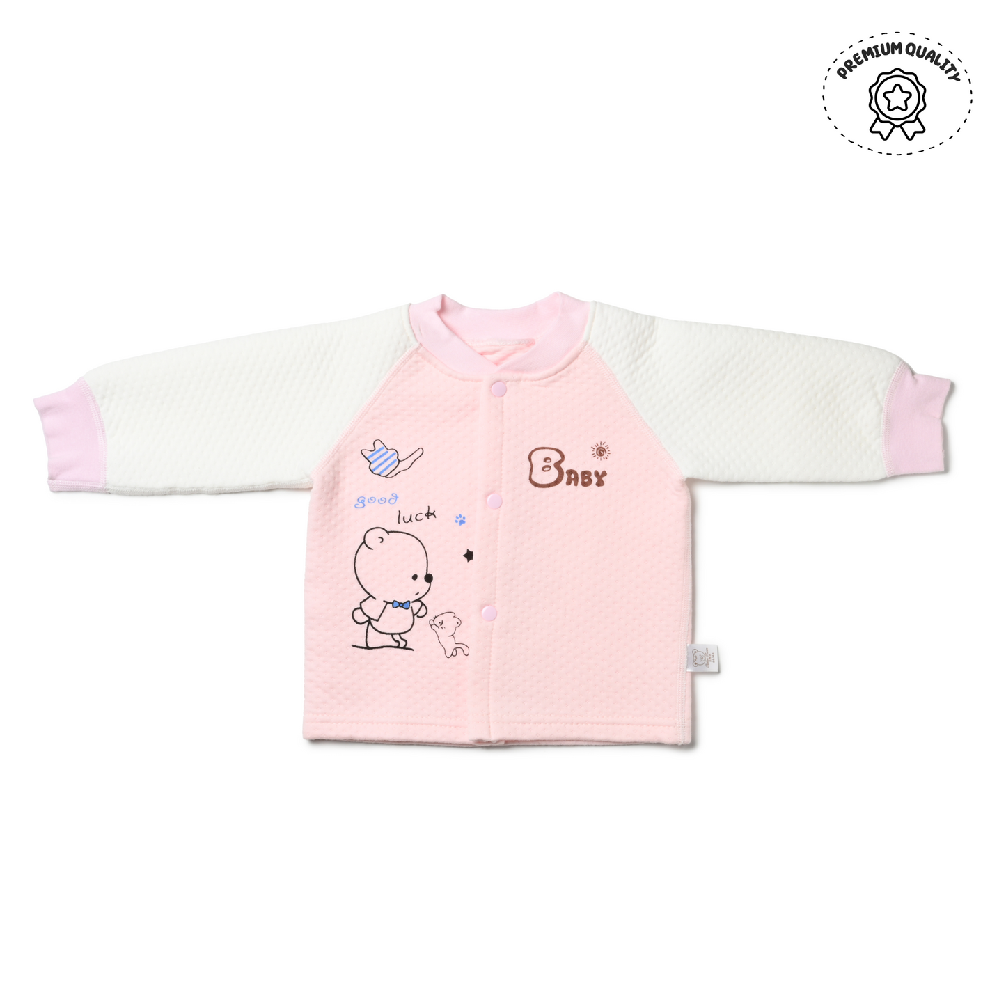 A cosy boys nightwear set with a teddy theme