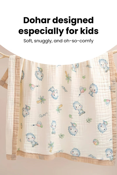 Jungle Buddies Dohar Blanket