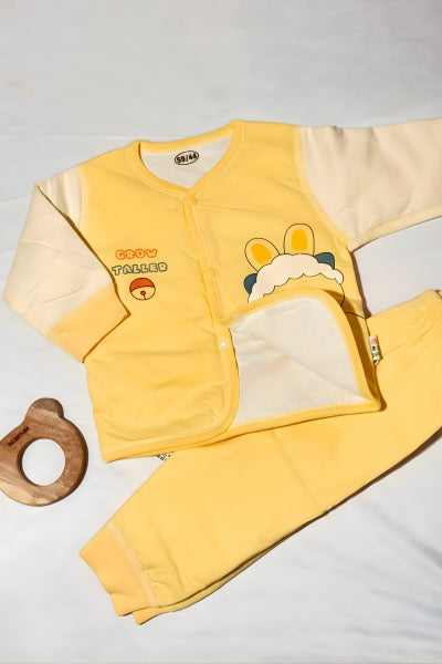Yellow “Grow Taller” Infant Outfit