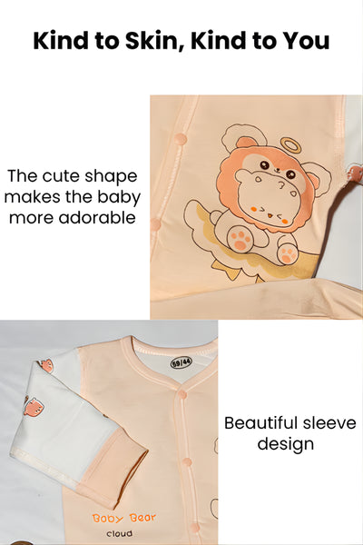 Peach Baby Bear Clothing Set