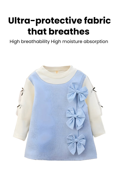 Blue Bow Blossom Dress