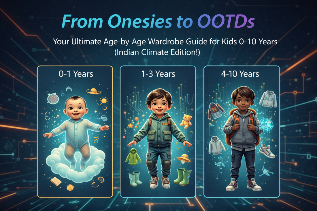 From Onesies to OOTDs: Your Ultimate Age-by-Age Wardrobe Guide for Kids 0-10 Years (Indian Climate Edition!)