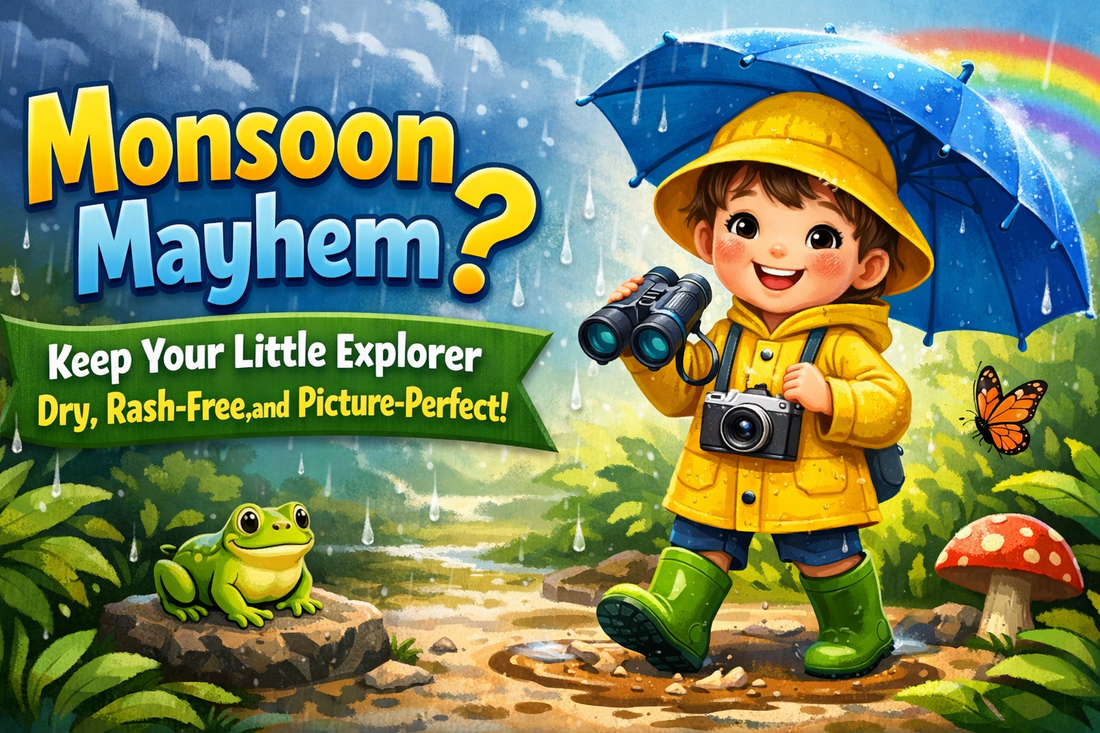 Monsoon Mayhem? Keep Your Little Explorer Dry, Rash-Free, and Picture-Perfect!