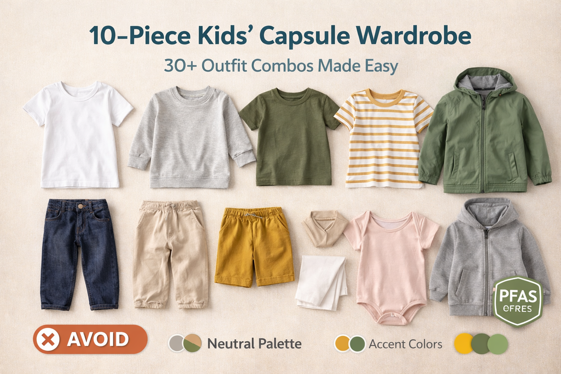 The 10-Piece Kids' Capsule Wardrobe: Unlock 30+ Outfits (and Your Sanity!) with Numtum Essentials