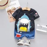 shark tshirt & shorts set