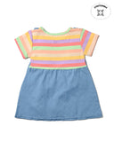 Rainbow Denim Dress