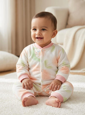 Cotton Candy Cloud Baby Romper