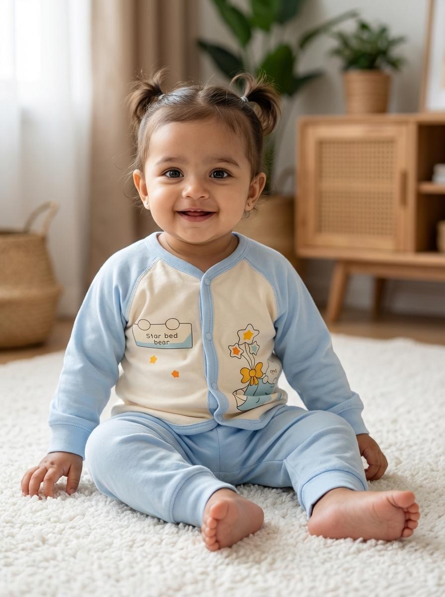 Bowed Bear Gentle Pajama Set