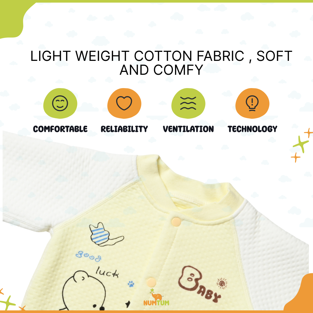 white and yellow pants set - pyjamas with a teddy print, perfect for kids' nightwear