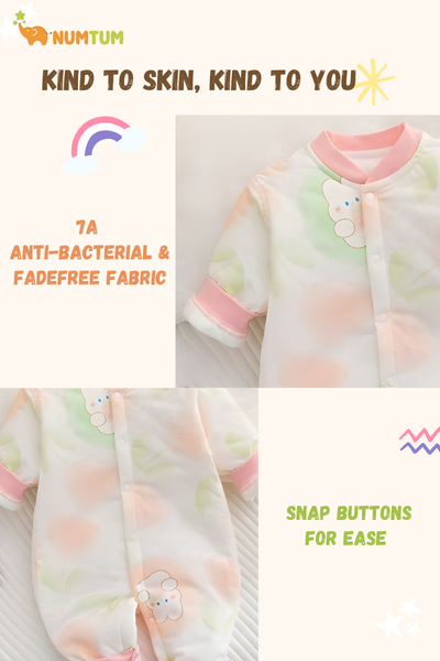 Cotton Candy Cloud Baby Romper