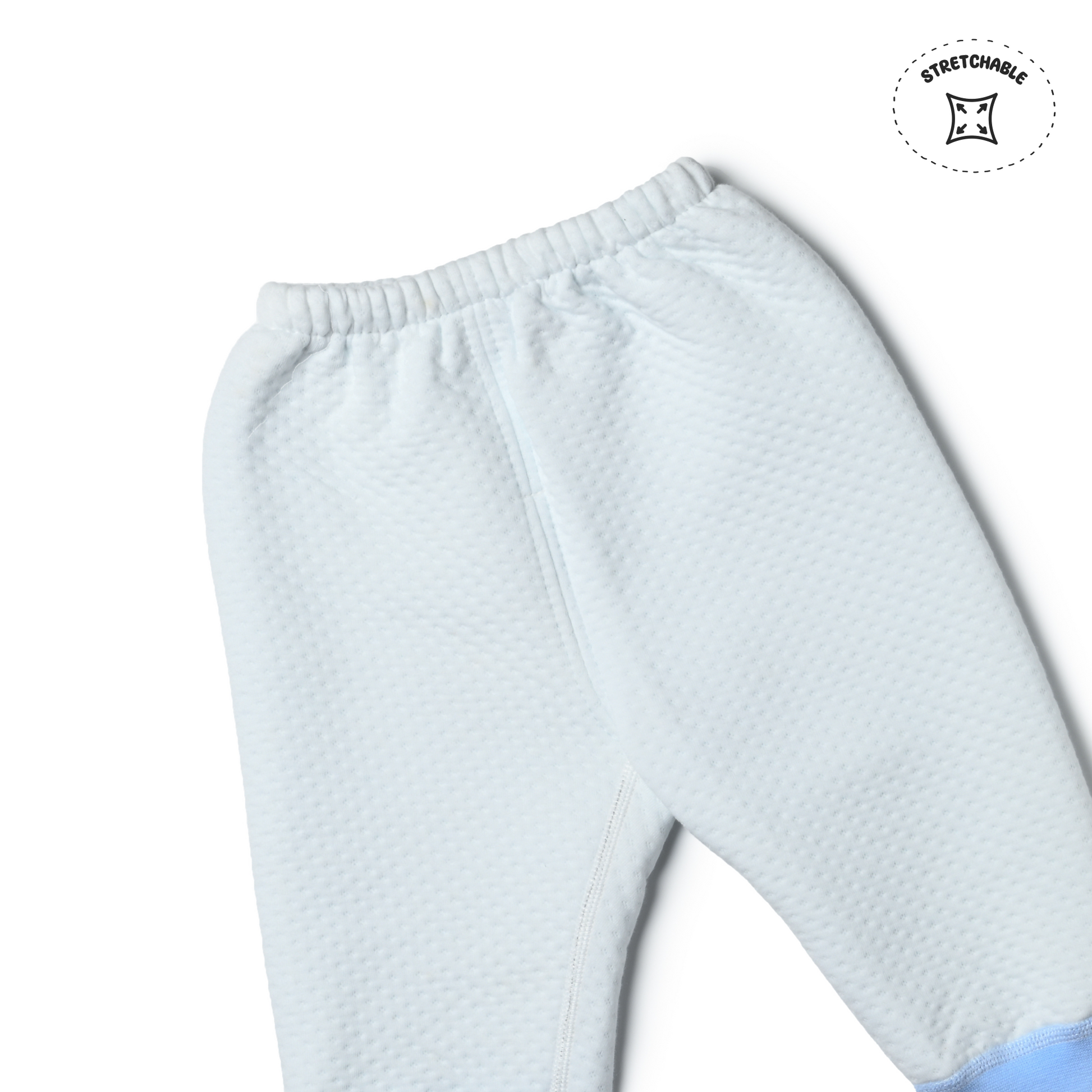 Grey and blue pants set - pyjamas with a teddy print, perfect for kids' nightwear