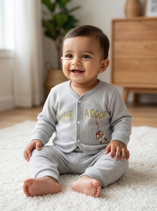 Little  Grey Boss Pajamas Set