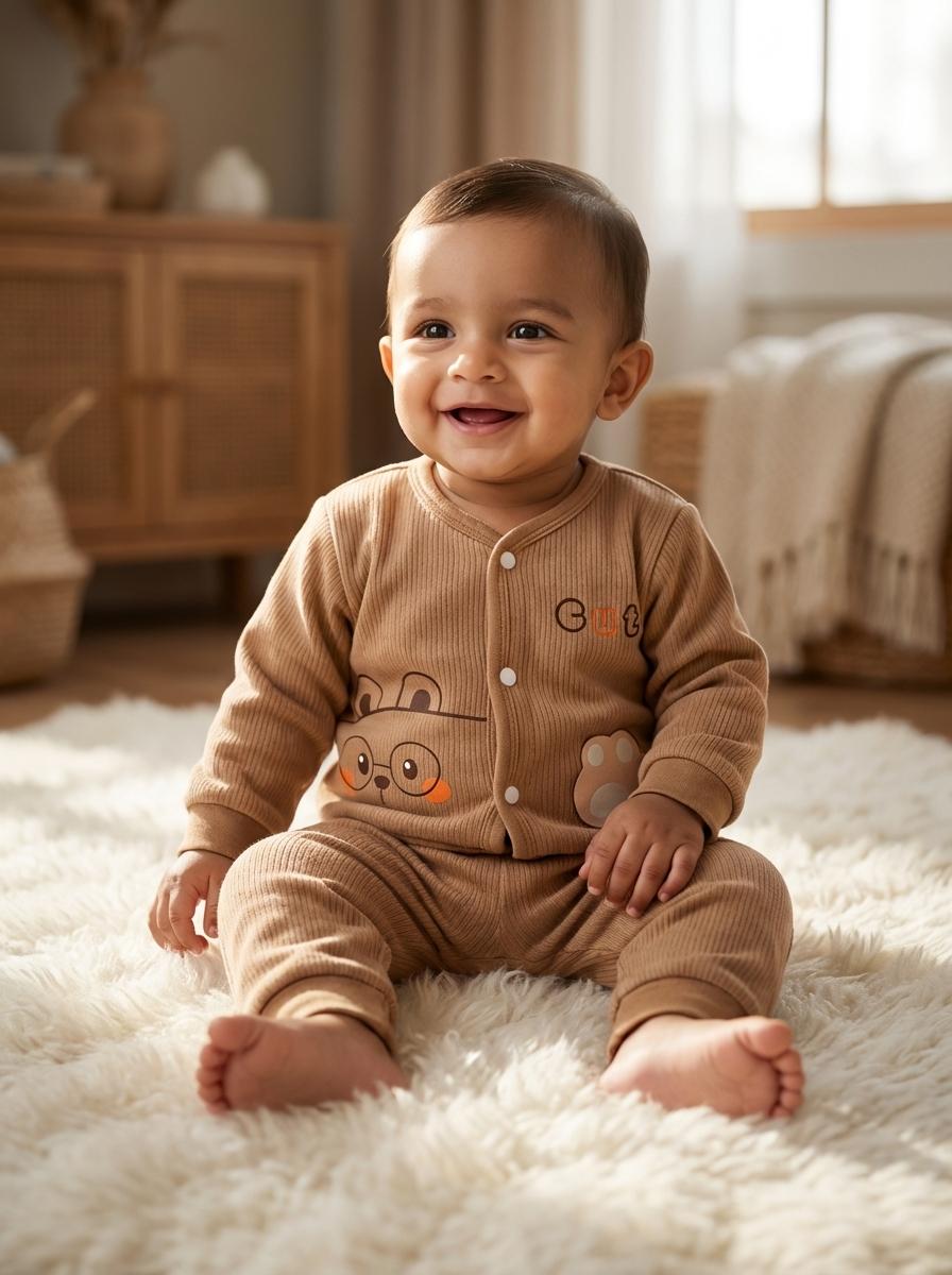 Cocoa Bear Baby Suit