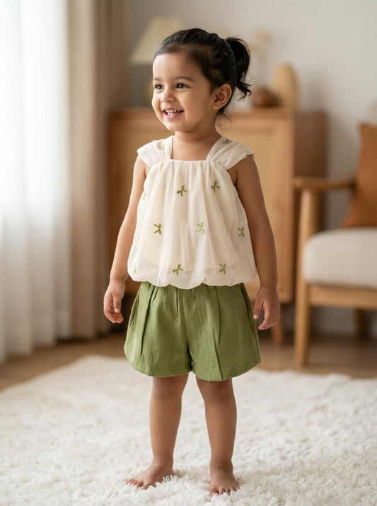 Green Fairy Blossom Frock