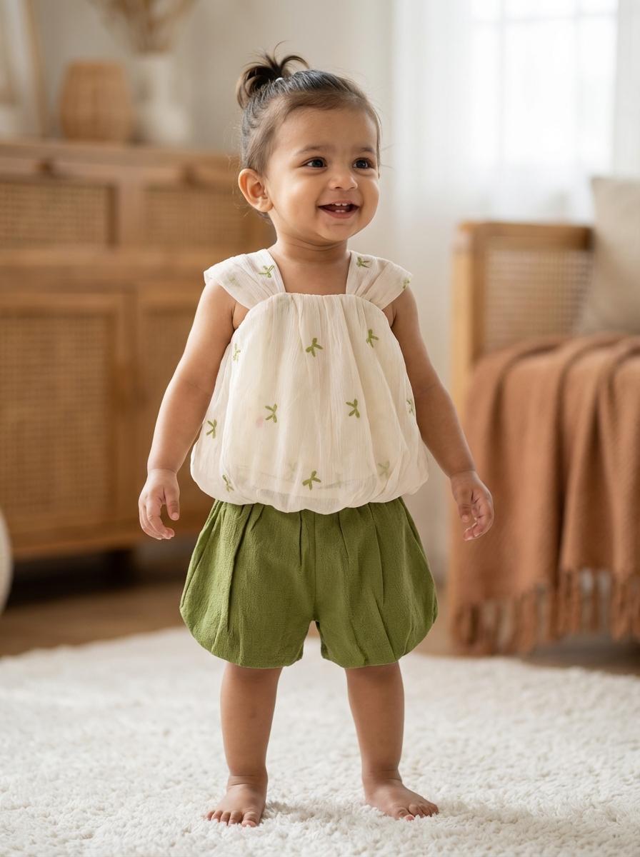 Green Fairy Blossom Frock