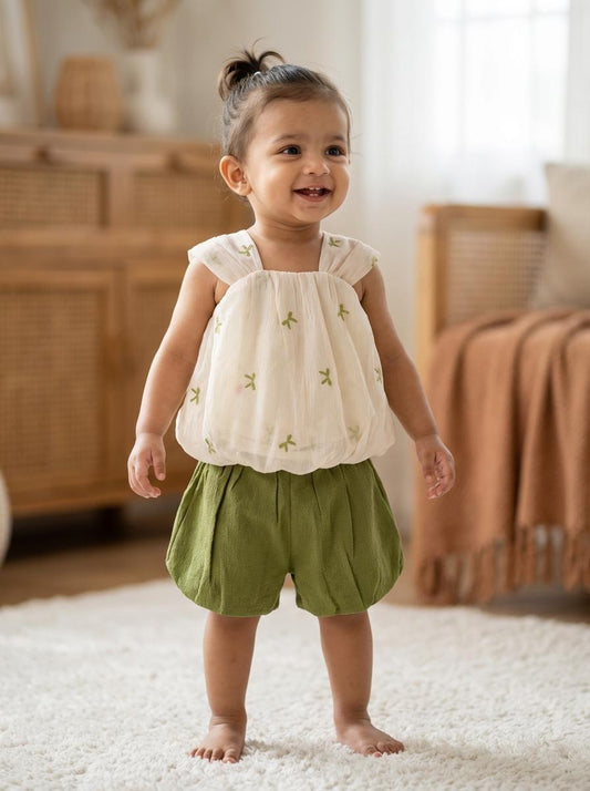 Green Fairy Blossom Frock