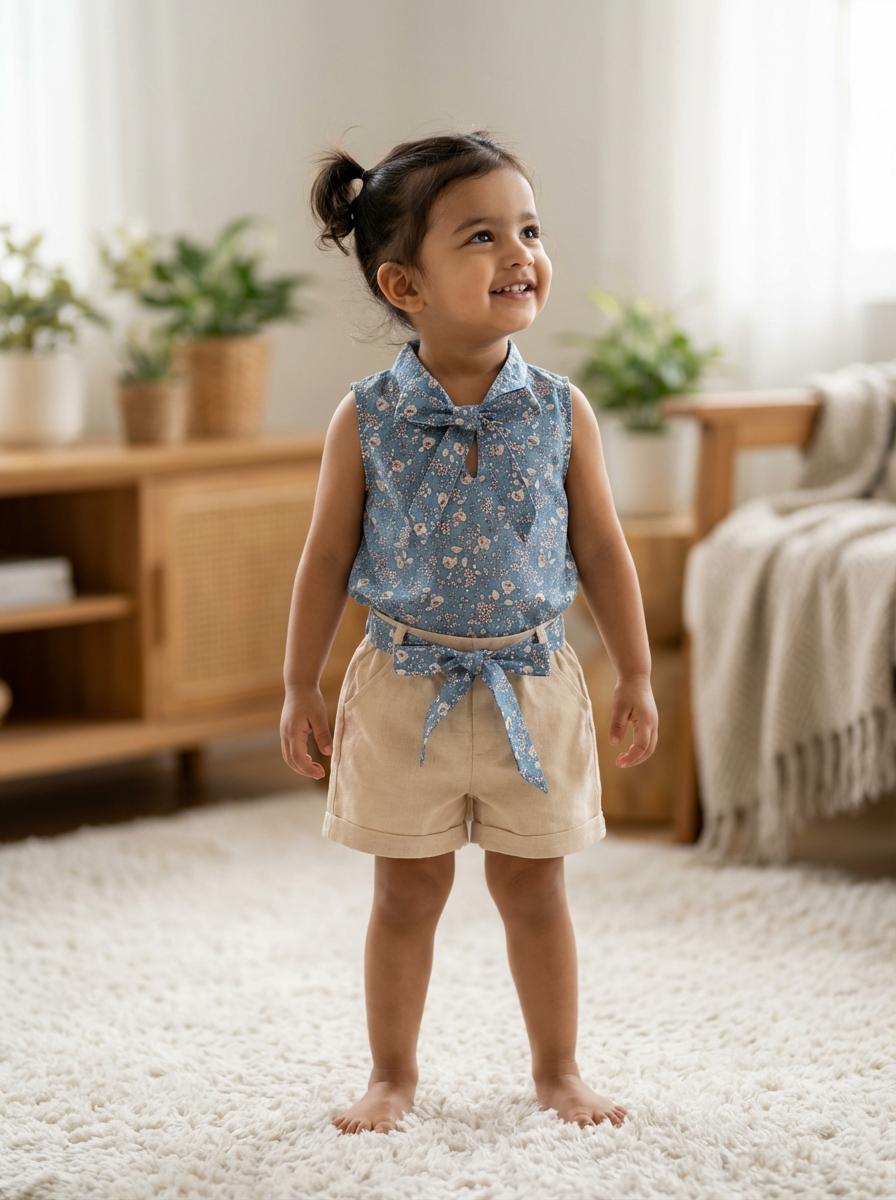 sleeveless top and shorts set