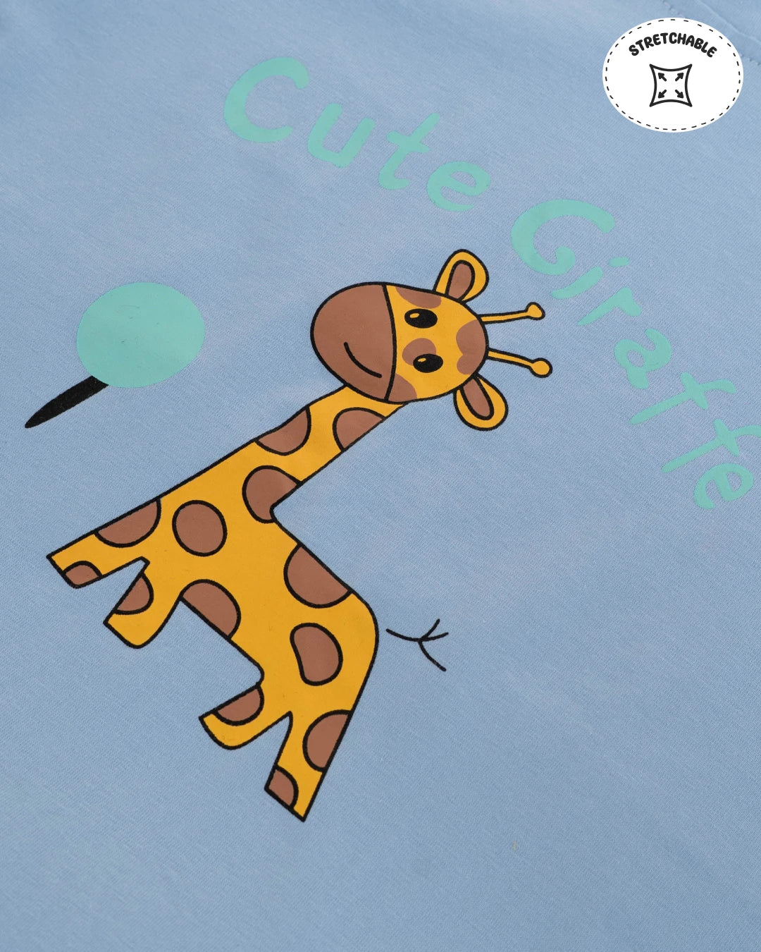 Boys dress: casual summer outfit with giraffe-themed accessories. Kids clothes boys, boys dress style.