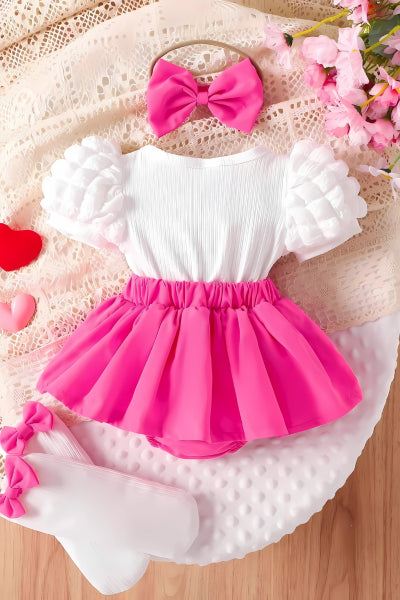 Pink Blossom Bow Dress