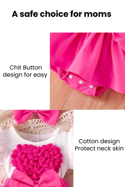 Pink Blossom Bow Dress Image 4