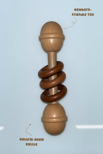 EcoCraft Wooden Baby Rattle
