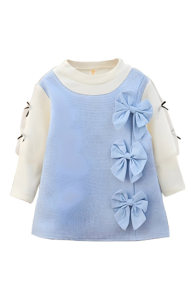 Blue Bow Blossom Dress