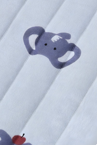 Close-up of a purple elephant toy with a white background