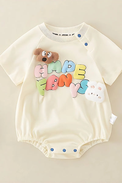 Peekaboo Pals Tee Romper Image 5