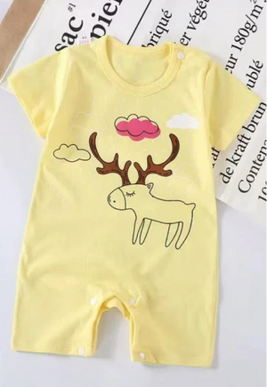 Yellow Deer Daydream Romper