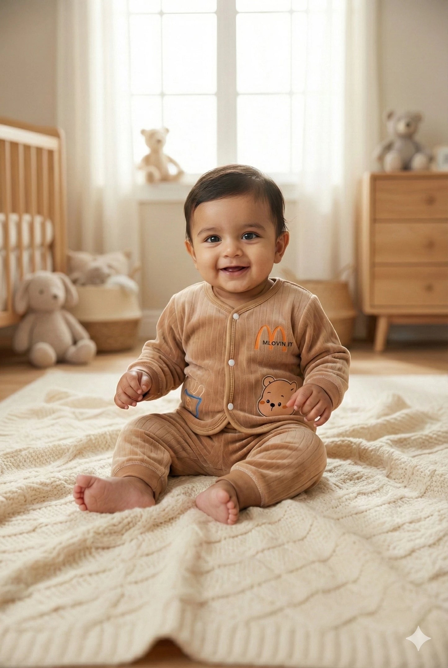 Sleepy Bear & Fries Night Suit